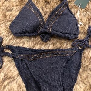 NWT 1 Sol bikini-Jean w/ Copper Threadwork